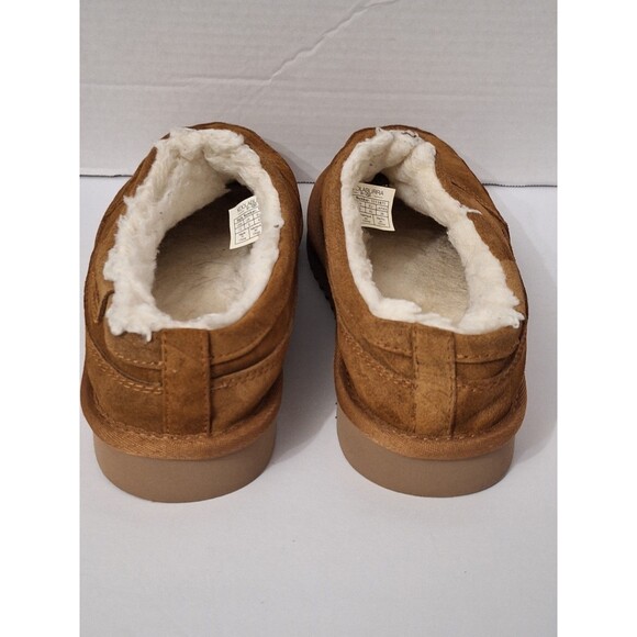 Kollaburra by UGG Graisen Tan Suede Shearling Sheepskin Slippers Men\'s Size 10 main image 7